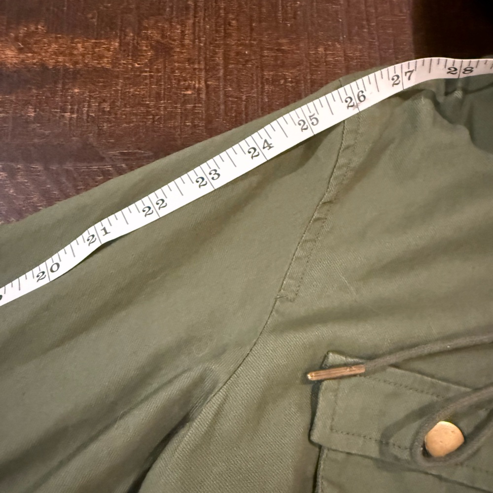 Chaplin Essential Olive Hooded Anorak Cargo Jacket Utility Military Cotton L - Picture 5 of 12